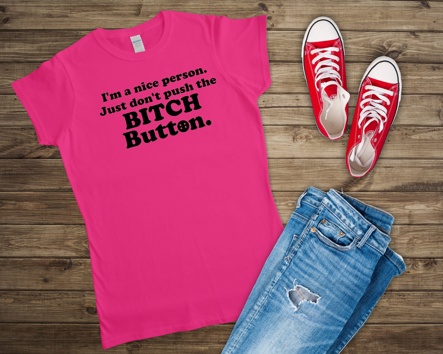 Bitch Button Shirt