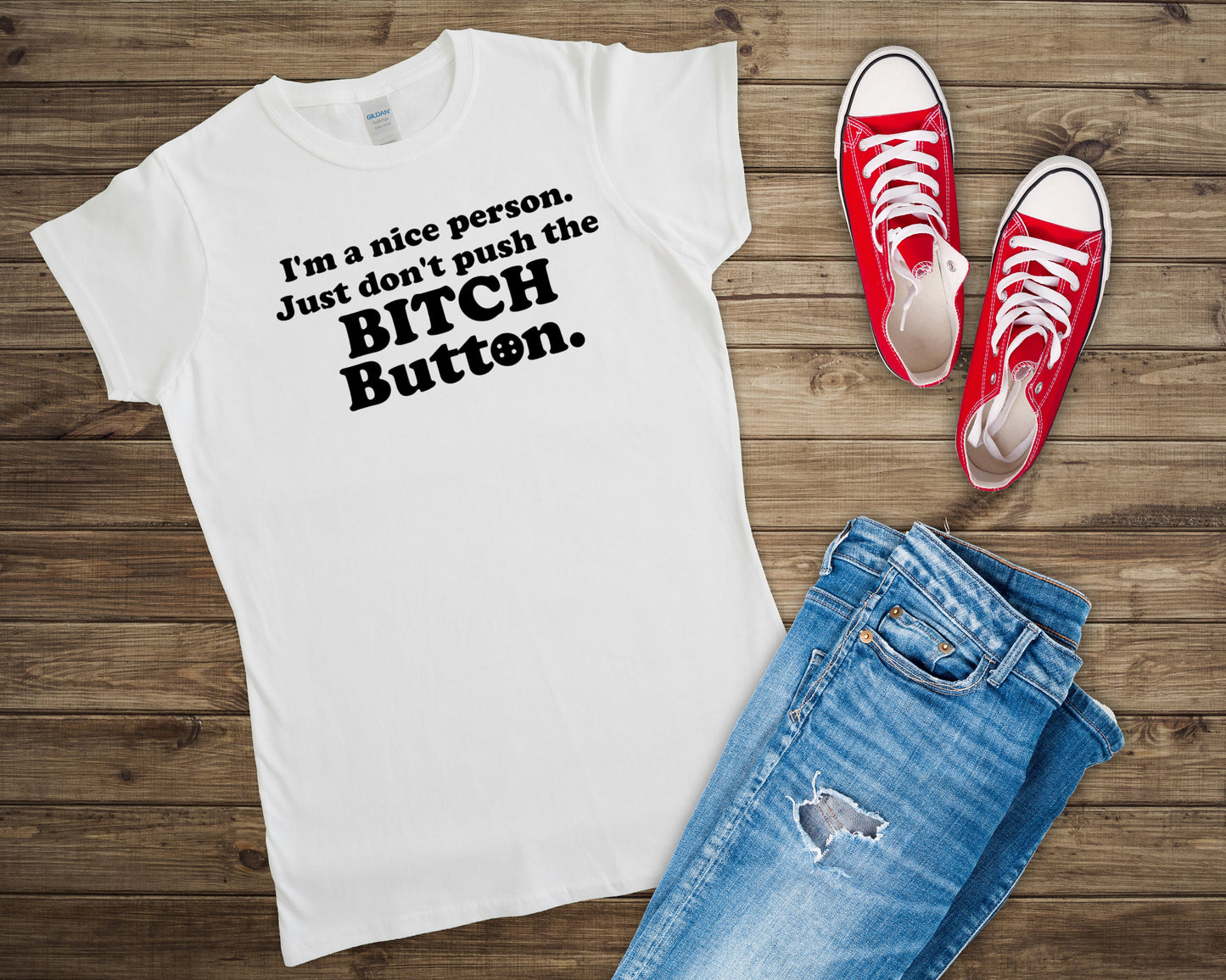 Bitch Button Shirt