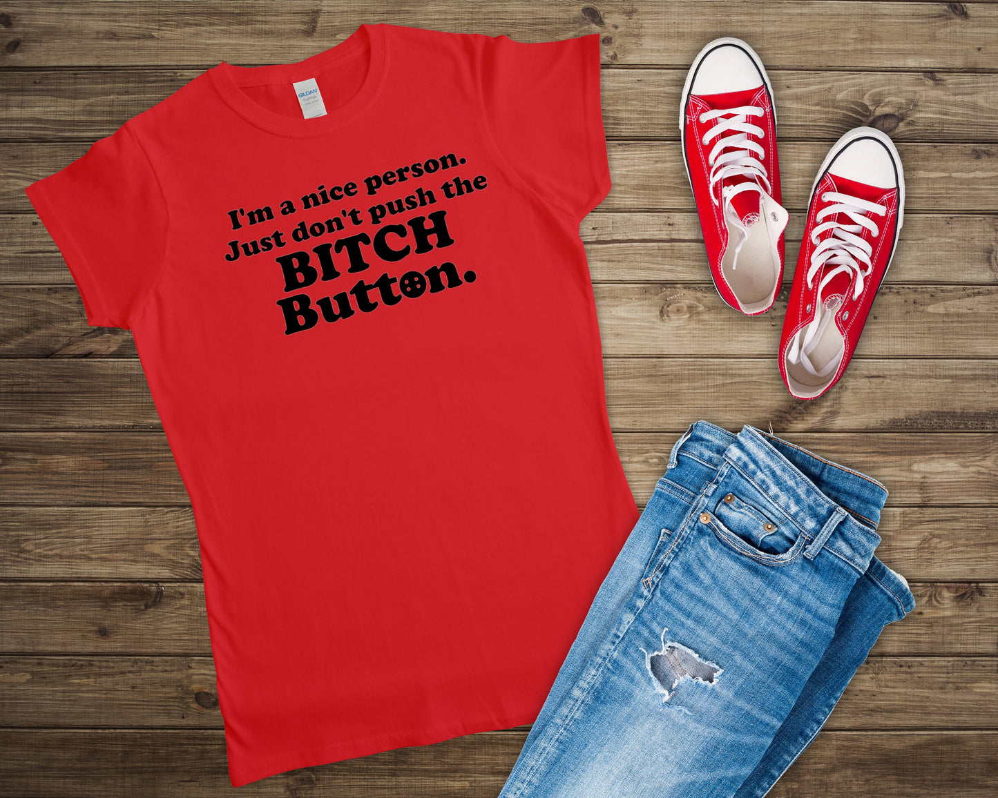 Bitch Button Shirt