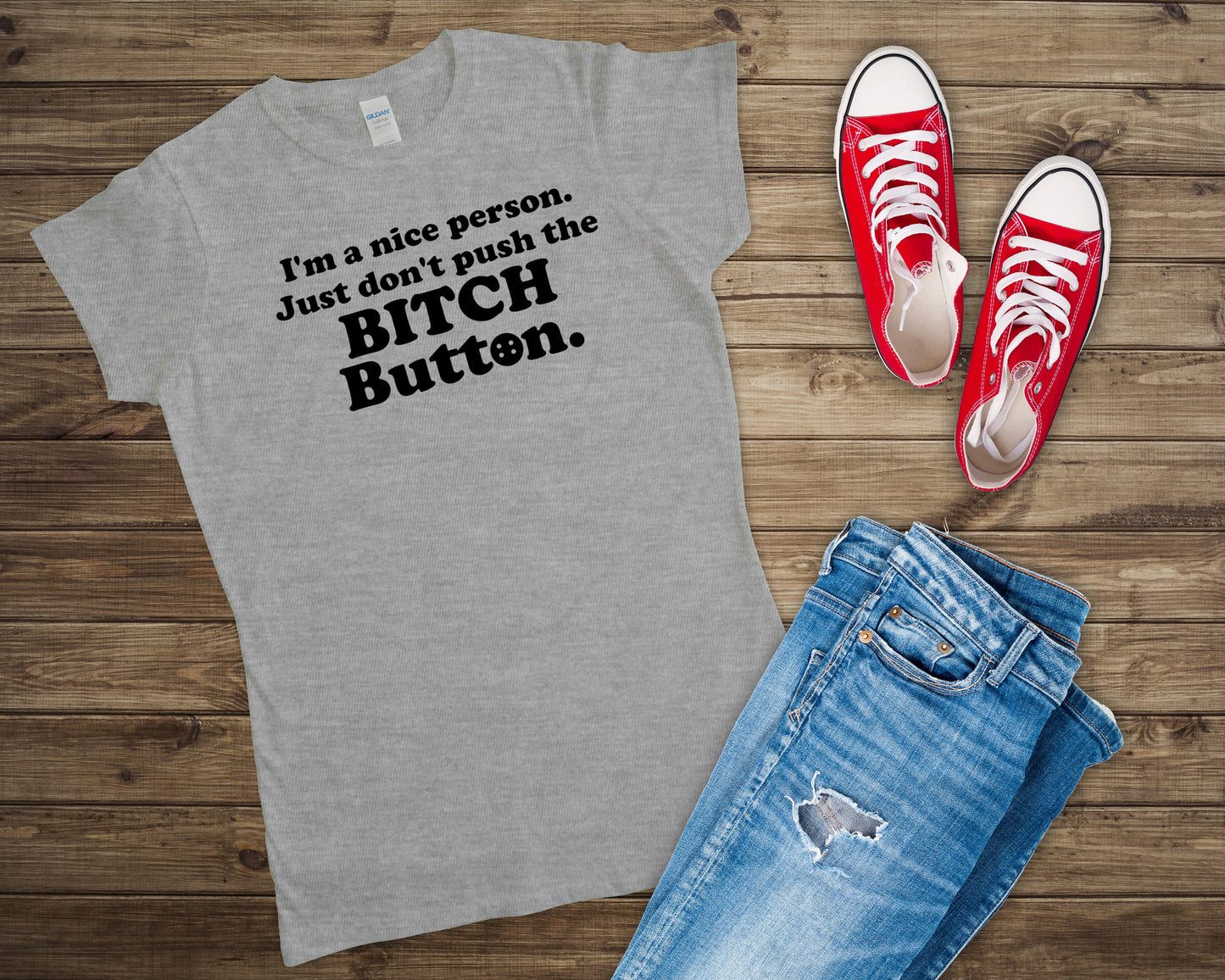 Bitch Button Shirt