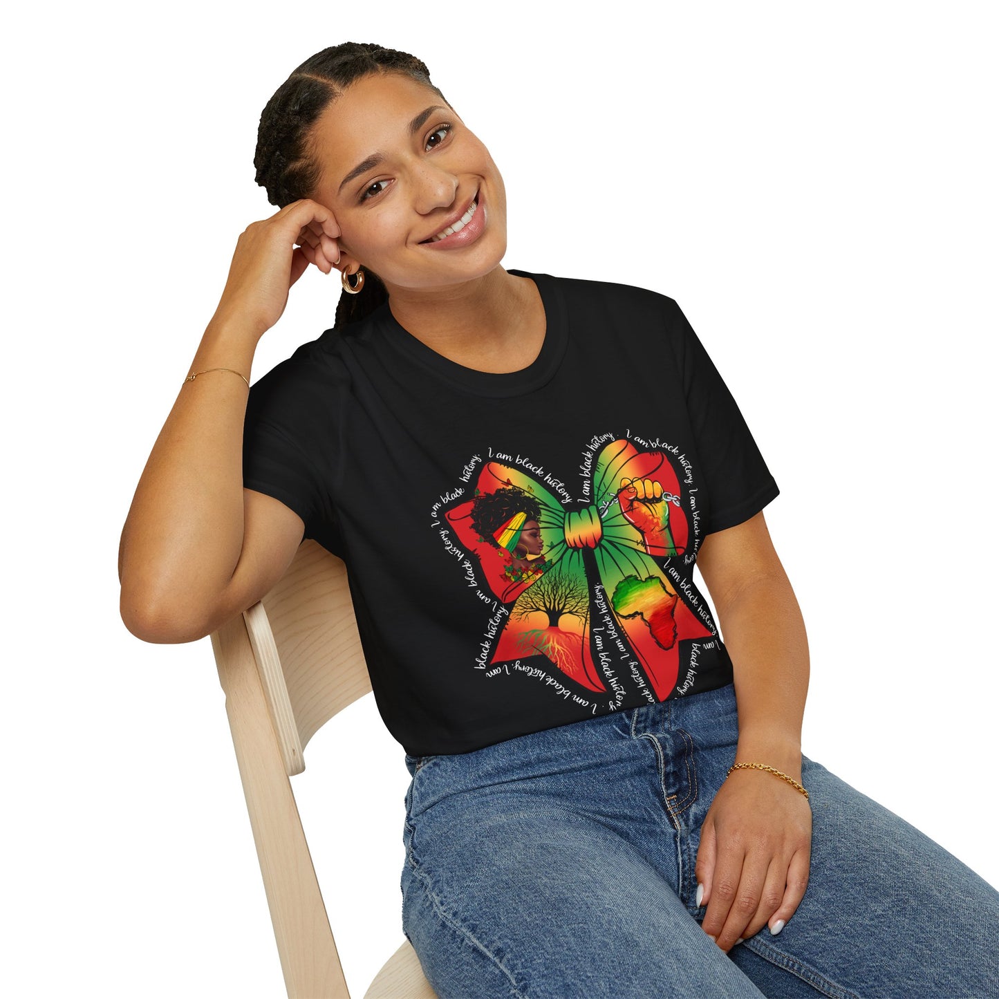 Black History bow T-Shirt