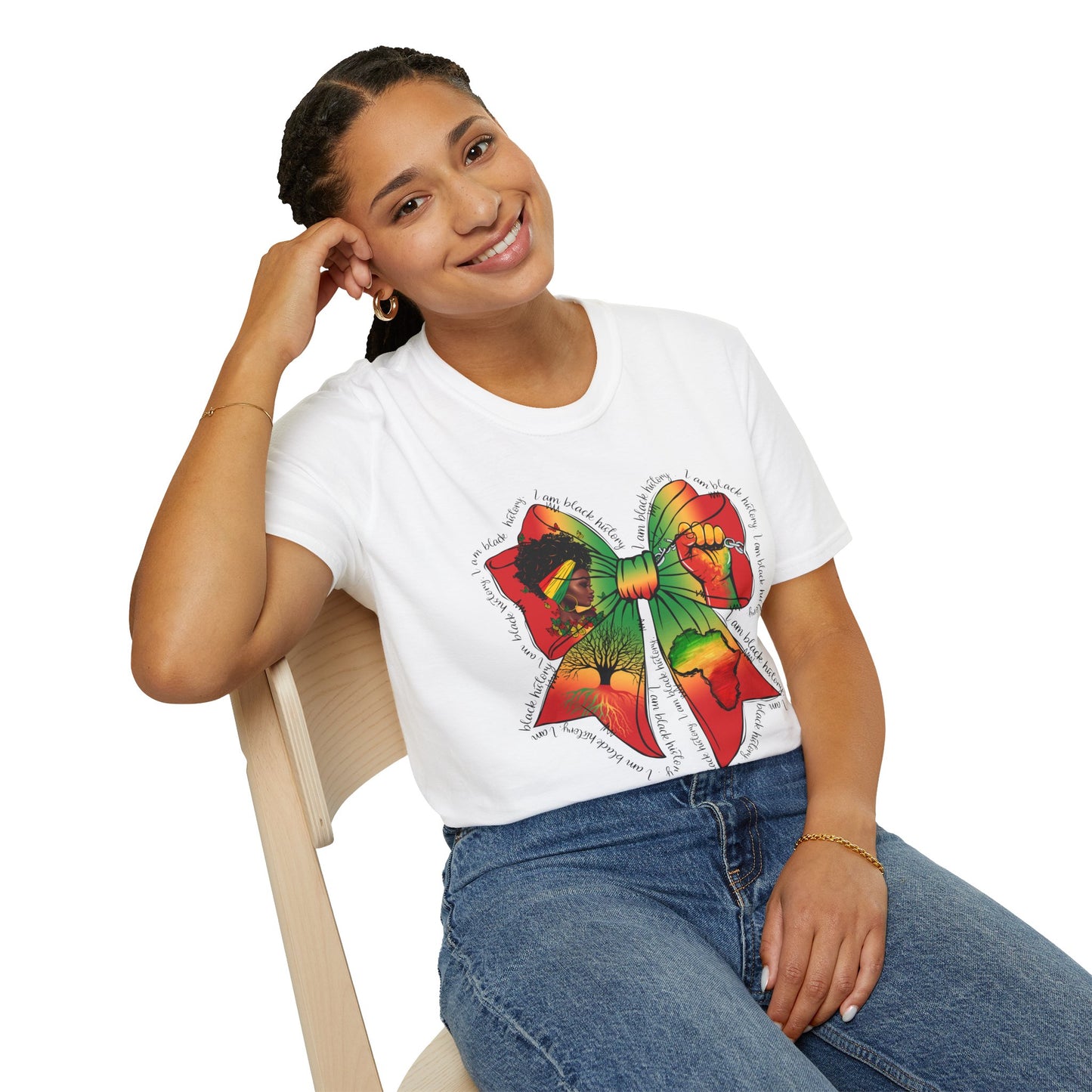 Black History bow T-Shirt