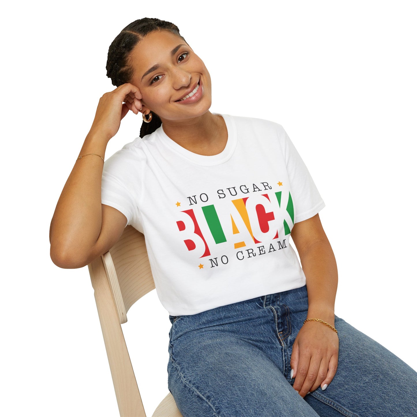 Black History No Sugar No Cream T-Shirt