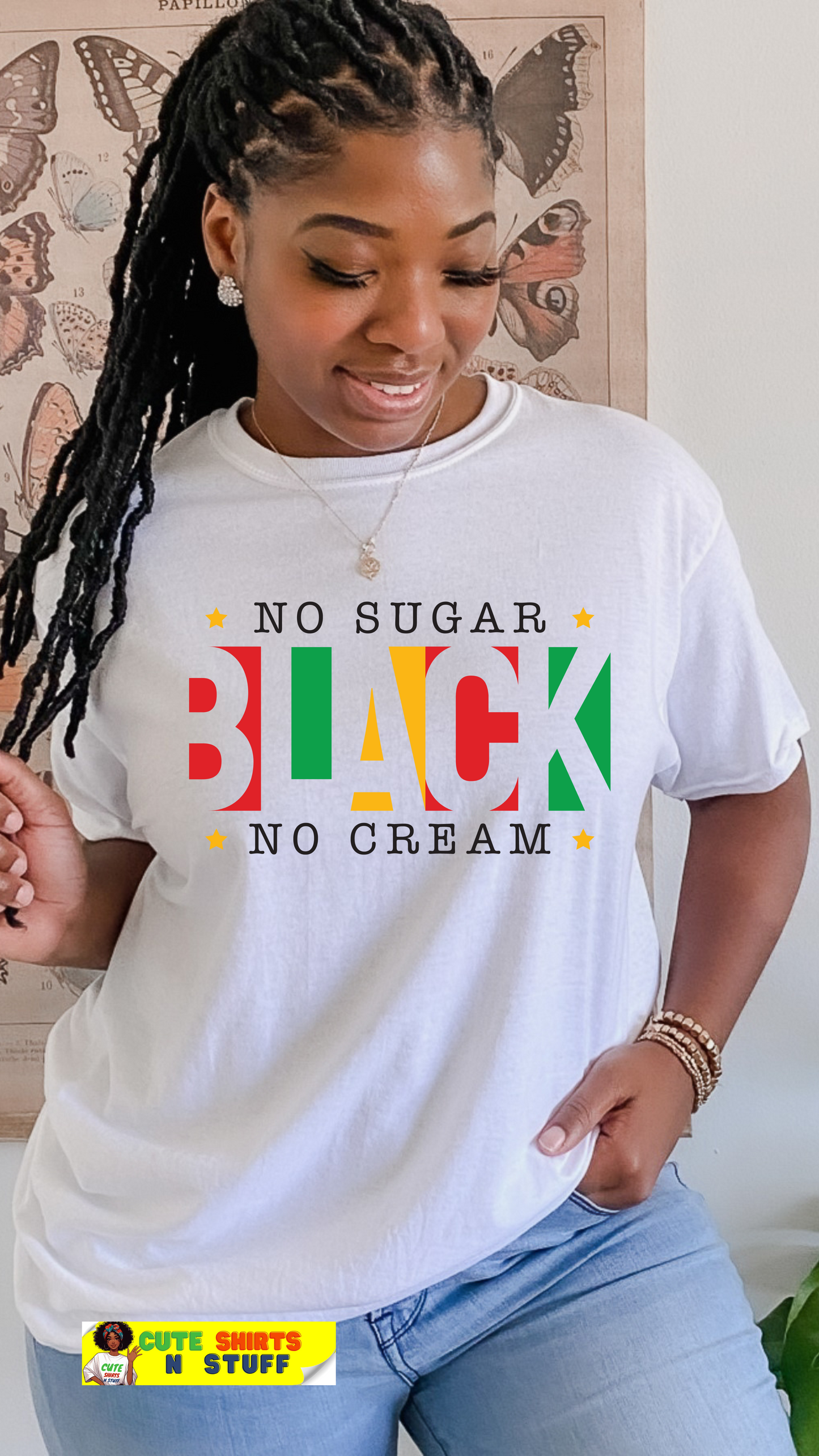 Black History No Sugar No Cream T-Shirt