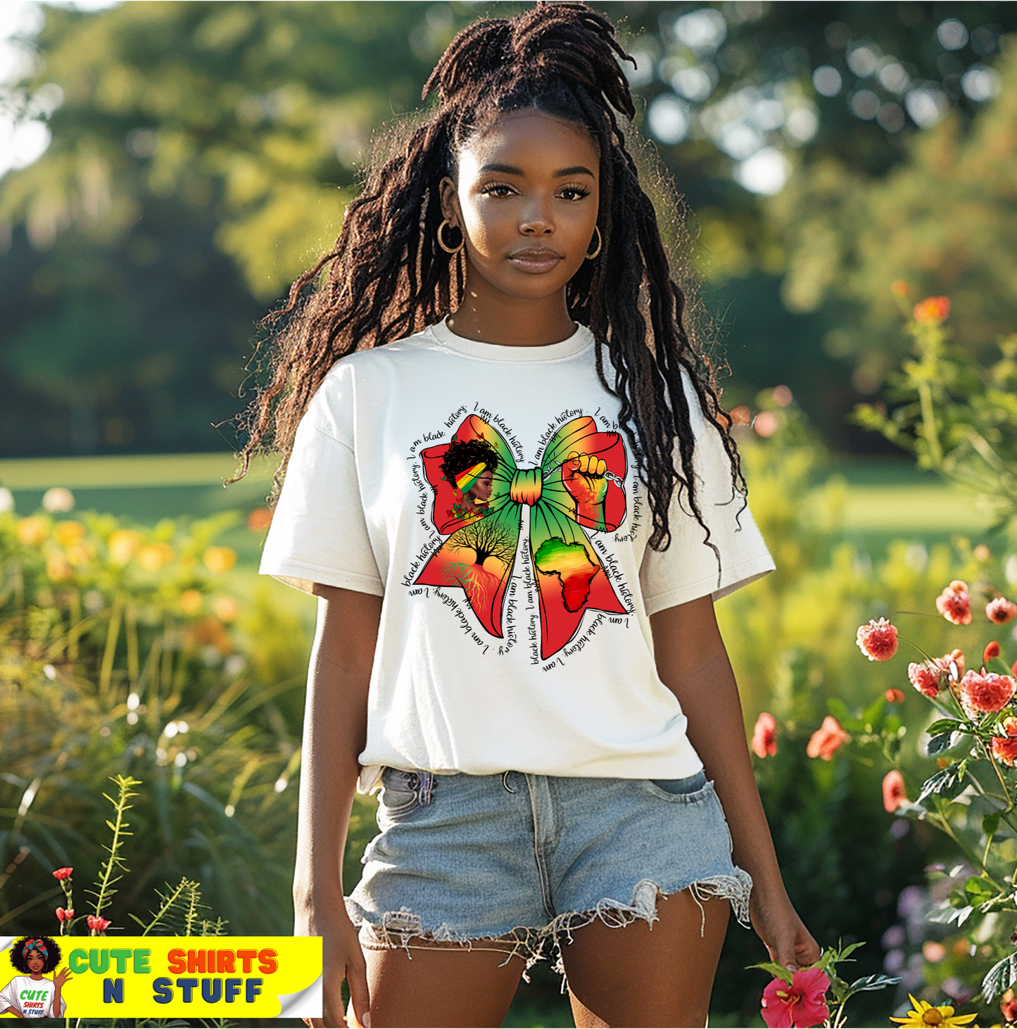 Black History bow T-Shirt