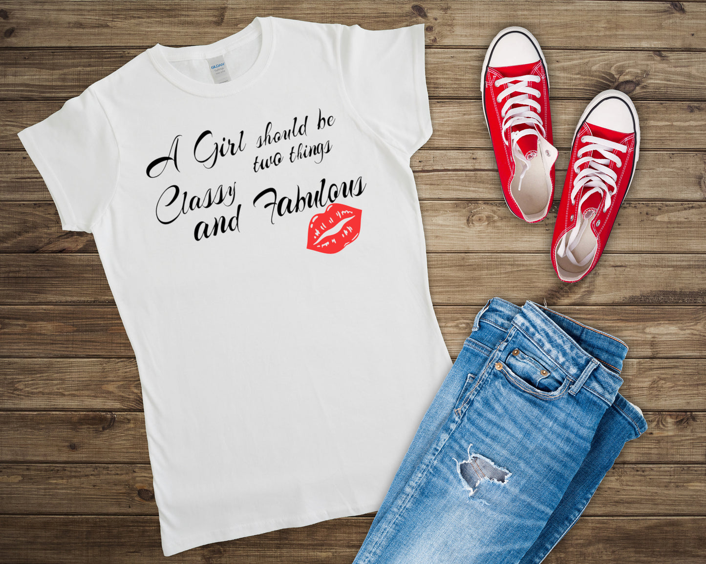 A girl should be two things Classy and Fabulous T-shirt