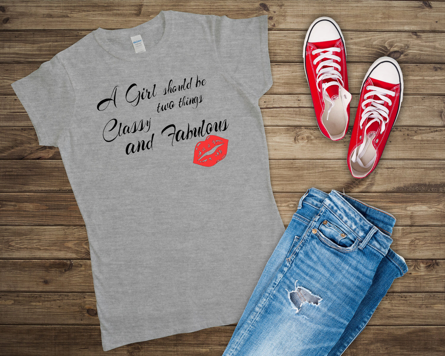 A girl should be two things Classy and Fabulous T-shirt